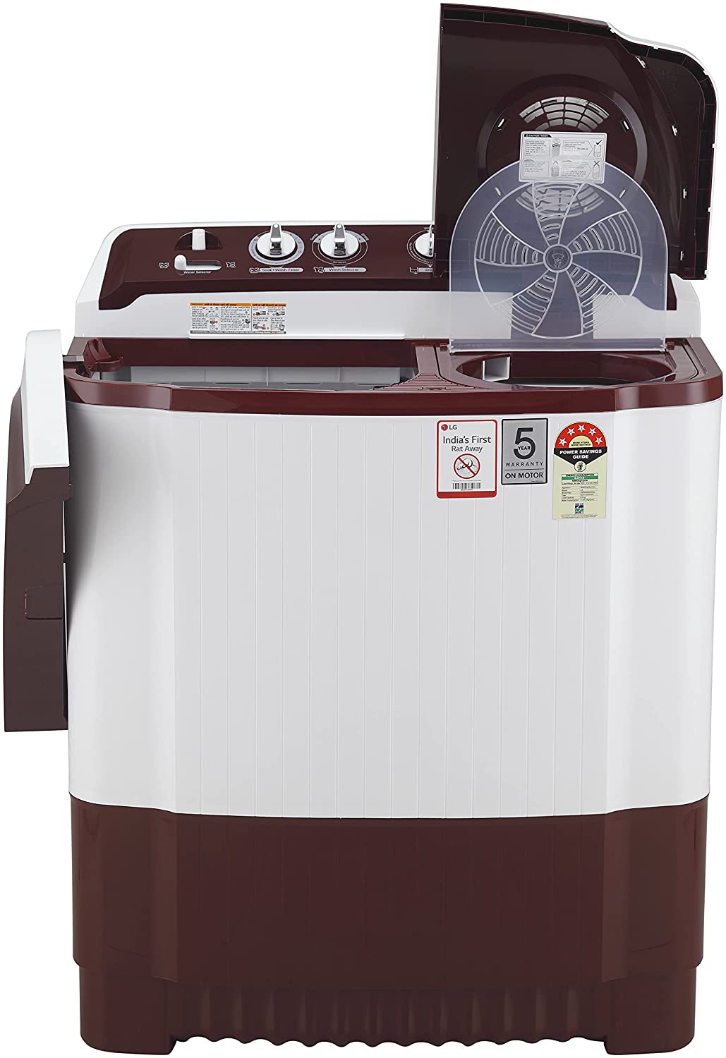LG Washing Machine 8kg 5 Star Semi-Automatic