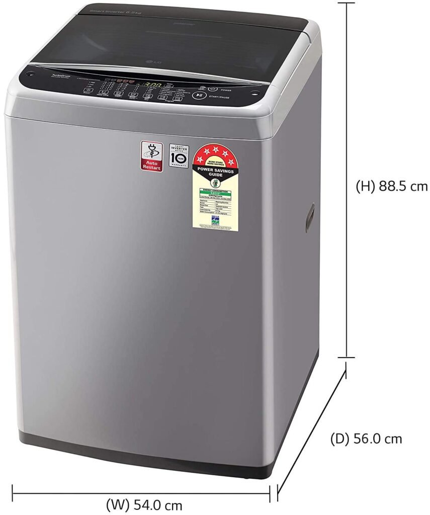 LG 6.5 Kg 5 Star Smart Inverter Fully-Automatic Top Loading Washing Machine