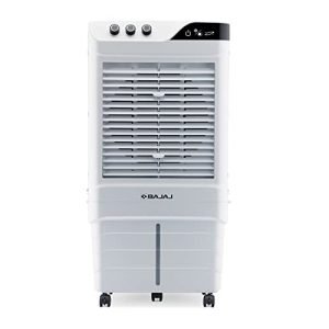 Bajaj DMH 90 Neo 90L Desert Air Cooler for home with DuraMarine Pump (2-Yr Warranty by Bajaj), Hexacool & TurboFan Technology, Ice Chamber, 90-Feet Air Throw & 3-Speed Control, White Cooler for room
