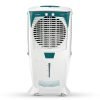 Crompton Ozone 75-Litre Inverter Compatible Desert Air Cooler with Honeycomb Pads for Home and Commercial (White and Teal)