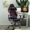 Green Soul Monster Ultimate Series T Multi-Functional Ergonomic Gaming Chair with Premium Spandex & PU Leather Fabric, Adjustable Neck & Lumbar Pillow, 4D Adjustable Armrests & Heavy Duty Metal Base (Black & Red)
