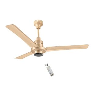 Orient Electric I Tome 1200mm 26W Intelligent BLDC Energy Saving Ceiling Fan with Remote| 3 Year On-Site Manufacturer's Warranty | 5 Star Rated (Gold, Pack of 1)