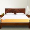 SleepX Dual Comfort Mattress 5 inch Queen Bed Size, High Density (HD) Foam- Medium Soft & Hard (Orange, 72x60x5 Inches)