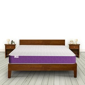 SleepX Ortho Plus Quilted 6 inch King Bed Size, Memory Foam Mattress (Purple, 72x72x6)