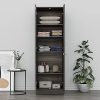 Wakefit Wardrobe | 1 Year Warranty | Almirah Wooden, Wooden Cupboard for Clothes, Gingham Wardrobe, 18 mm Panels in Matt Finish, 2 Door with 4 Shelves (Dark Brown)