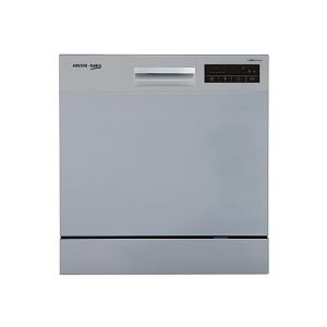 Voltas Beko 8 Place Settings Table Top Dishwasher (DT8S, Silver, Inbuilt Heater)