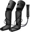 AGARO Magma Air Compression Leg Massager with Handheld Controller, 3 Massage Mode and Intensity for feet, Calf and Thigh, Corded Electric, Black