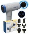 Caresmith CHARGE Massage Gun | Deep Tissue Percussion Large Torque Motor | 3300 strokes per min | Body Massage Machine for Pain Relief | 6 Specialized Heads | Back Massager for Full Body (Rechargeable battery, Grey)