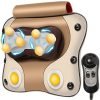 Dr Physio (USA) 3D Cushion Massager With Heat & Speed Controller For Back Cervical & Neck Pain Relief, Brown