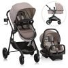 Evenflo Pivot Modular Travel System for Babies, Travel System for Infants, Sandstone Beige Colour, Pack of 1(1 Stroller, 1 Car Seat, 1 Toddler Seat )