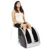 JSB HF72 Leg and Foot Massager Machine for Calf Pain Relief (Silver-Black)