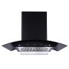 Elica 90 cm 1200 m3/hr Filterless Autoclean Kitchen Chimney with 15 Years Warranty (WDFL 906 HAC LTW MS NERO, Touch + Motion Sensor Control, Black)