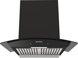 Faber 60 cm 1500 m³/hr Autoclean Kitchen Chimney, 12Yr Warranty on Motor(2Yr Comprehensive), Autoclean Alarm, Mood L |Made in India(HOOD PRIMUS PLUS ENERGY IN HCSC BK 60,Touch & Gesture Control,Black)