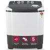 LG 7 Kg 5 Star Wind Jet Dry Semi-Automatic Top Loading Washing Machine (P7020NGAZ, Dark Gray, Rat Away Feature)