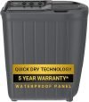 Whirlpool 7 Kg 5 Star Superb Atom Semi-Automatic Top Loading Washing Machine (SUPERB ATOM 70I Grey Dazzle, TurboScrub Technology)